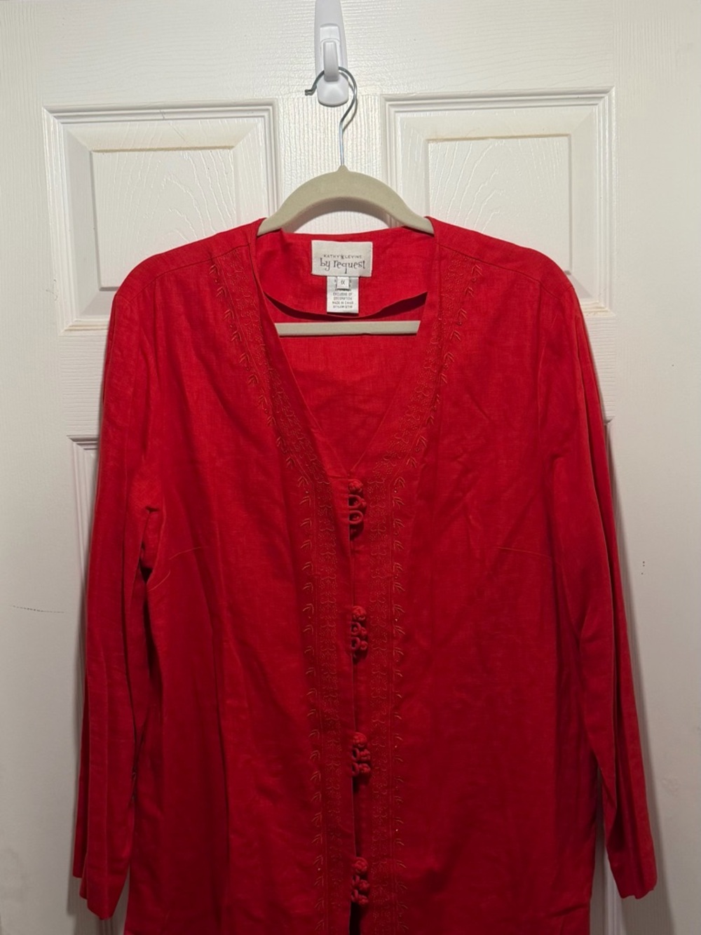 Kathy Levine By Request Red Dress Top